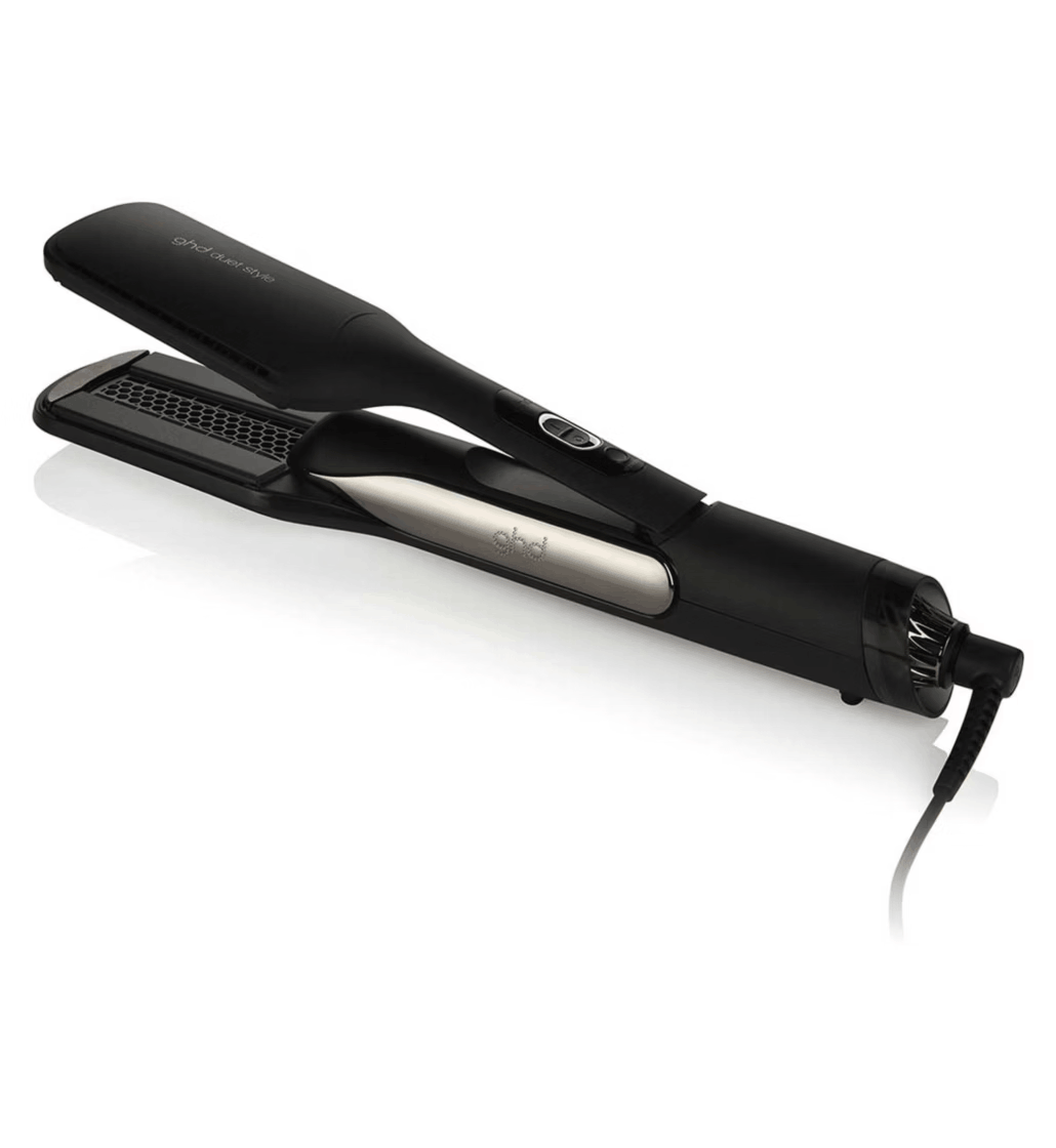 ghd Duet Style 2-in-1 wet-to-dry hair styler, black, on white background