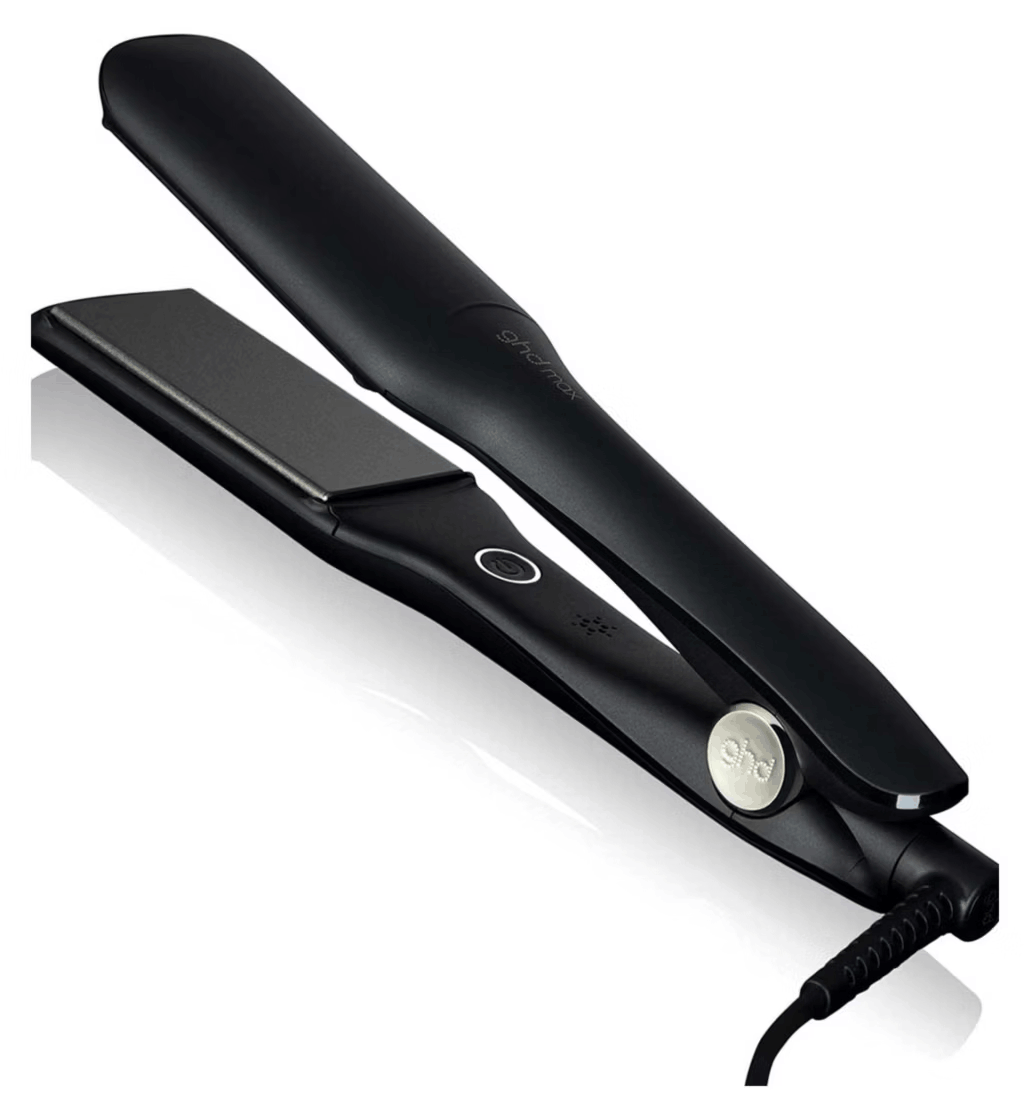 ghd Max wide plate hair straightener, black, budget alternative to the Chronos Max